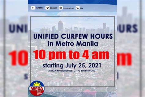 NCR Now Has Longer Curfew Hours Due To COVID 19 Delta Variant