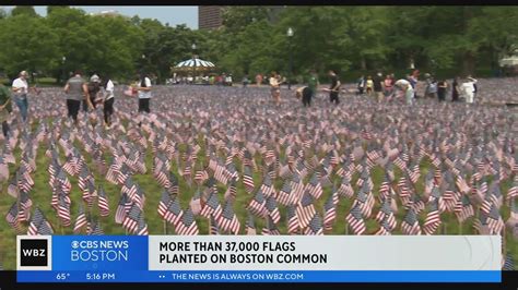 Volunteers Plant More Than Flags On Boston Common For Memorial