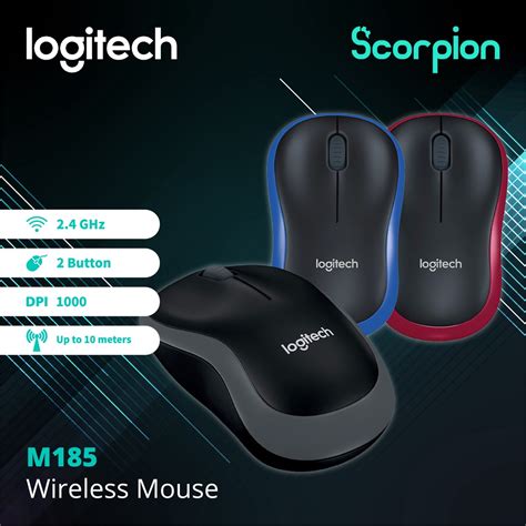 Logitech M185 Wireless Mouse | Shopee Malaysia