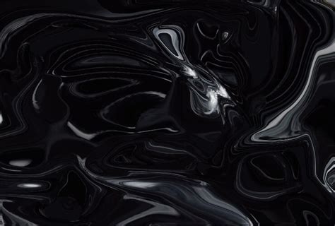 Premium Vector Abstract Black Liquid Marble Background