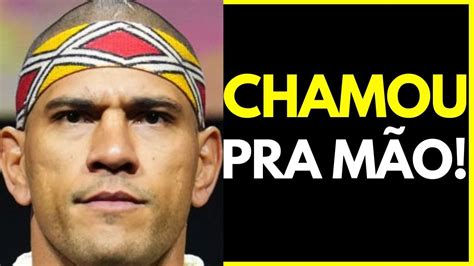 TRETA REAL ALEX POATAN DESAFIA RIVAL TOP 10 DO UFC PARA LUTA NOS MEIO