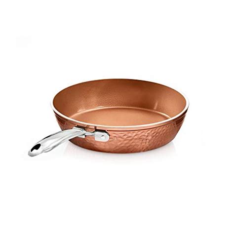 Snapklik Gotham Steel Hammered Copper 12 Inch Nonstick Skillet