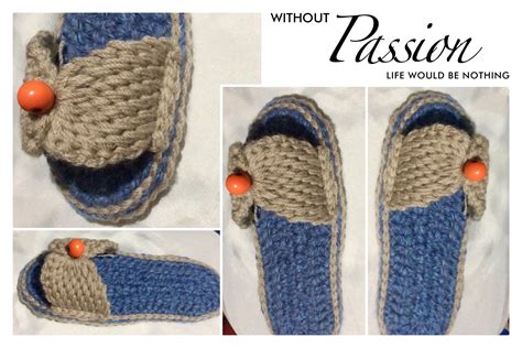 Modèle chaussons pantoufles à semelles au crochet patron pdf français