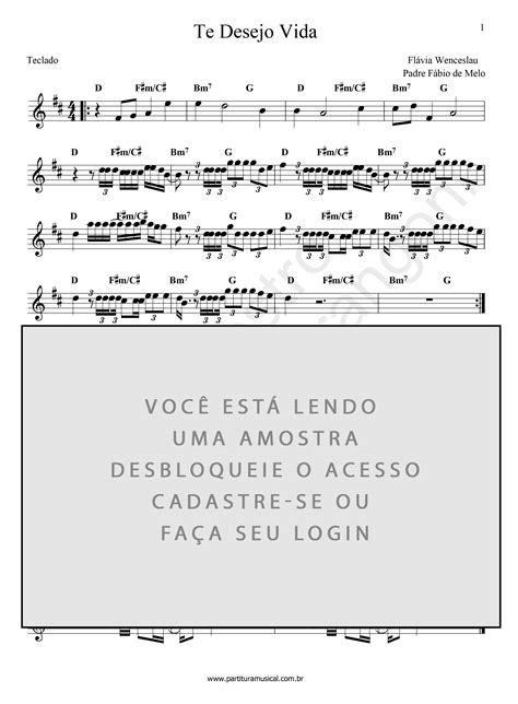 Letra Da Música Te Desejo Vida Librain