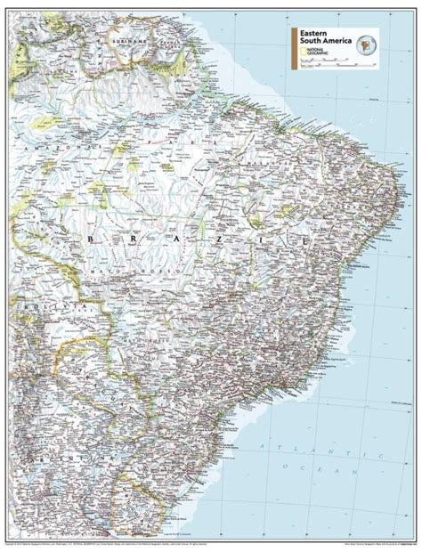 Eastern South America Atlas Of The World 11th Edition By National