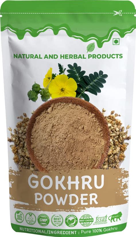 Gokhru Seeds Powder Tribulus Terrestris Powder Gokshura Caltrops