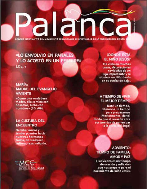 Revista Palanca Diciembre Movimiento Cursillo De Cristianidad