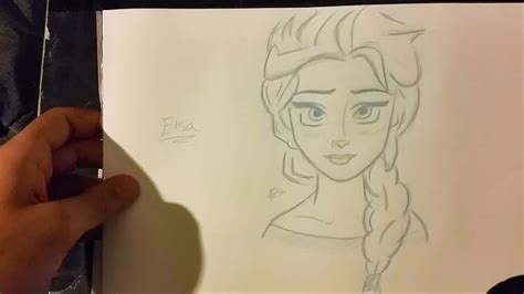 How To Draw Elsa From Frozen Easy Drawing Tutorial Step By Step