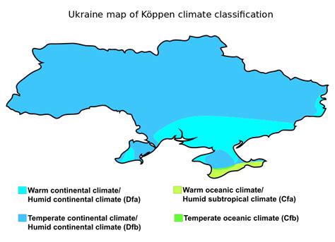 Ukraine map of Köppen climate classification. | Ukraine, Climate ...