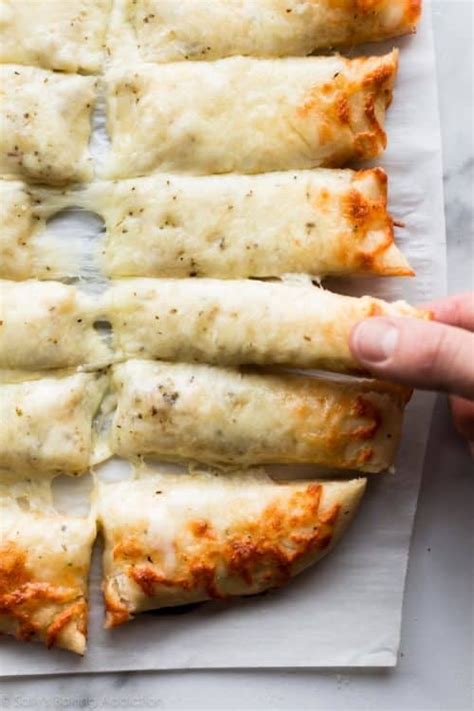 Cheesy Breadsticks Made From Pizza Dough Sallys Baking Addiction