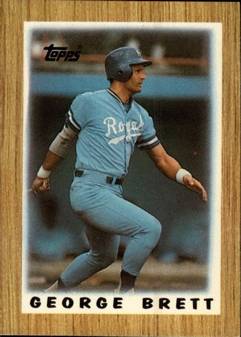 1987 Topps Mini Leaders 57 George Brett NM MT