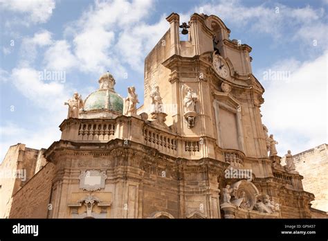 Chiesa Anime Sante Del Purgatorio Trapani Sicily Italy Stock Photo