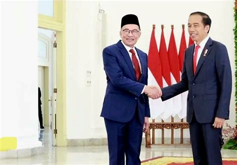 Jokowi Presiden Terima Kunjungan Kenegaraan Anwar Ibrahim Pm Malaysia