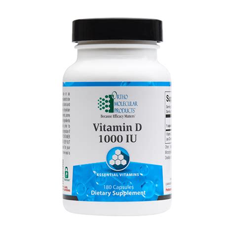 Vitamin D Iu By Ortho Molecular Capsules