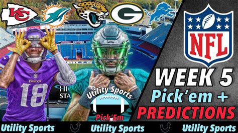 Nfl Week 5 Predictions And Pickem I Picks For Every Game In The Nfl Of