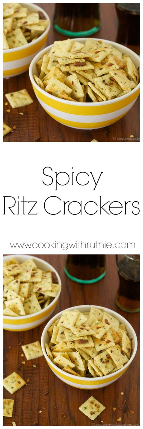 Spicy Ritz Crackers - Cooking With Ruthie