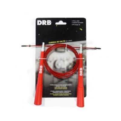 Drb Cuerda De Salto Drb Cable De Acero Forrado Metros Rojo