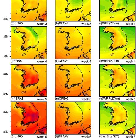 The Weekly Mean Of The 2 M Temperature In The ERA5 Reanalysis And The