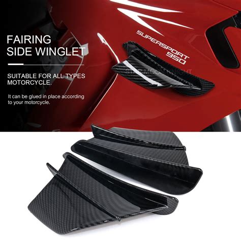 Abs Plastic Winglet Aerodynamic Fairing Wing Kit For Ducati Panigale V