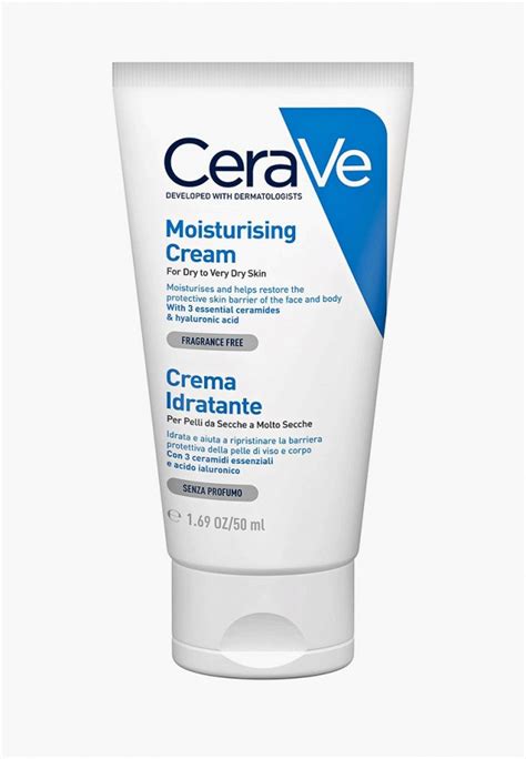Крем для лица CeraVe и тела увлажняющий для сухой и очень сухой кожи ...