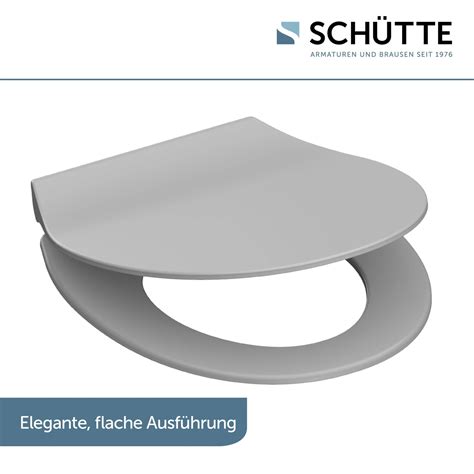 Sch Tte Wc Sitz Slim Grey Duroplast Mit Absenkautomatik