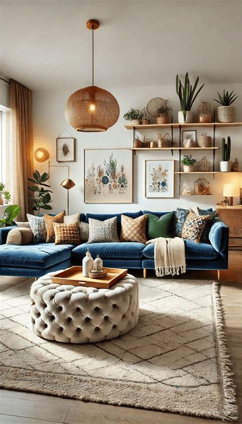 15 Blue Boho Living Rooms Blue Sofas Living Room Blue Couch Living