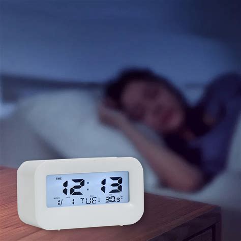 Toprenddon Led Digital Alarm Clock Backlight Snooze Mute Calendar