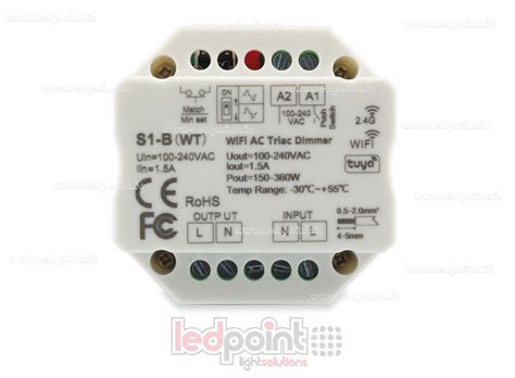 Controlador Monocrom Tico Triac V Push Dim Ac Wifi Rf G