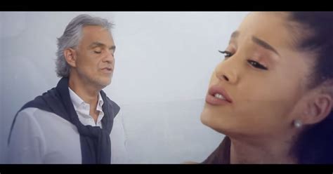 Ariana Grande has Italian duet with Andrea Bocelli. Of course it's good