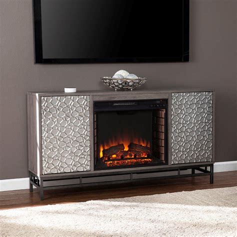 Hollesborne Electric Fireplace With Media Storage by SEI Furniture ...