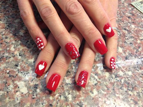 Achieve The Perfect Red Acrylic Valentines Nails Amelia Infore