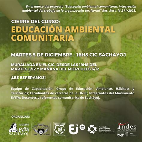 Cierre Del Curso Educación Ambiental Comunitaria Indes Instituto