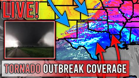 Live Severe Weather Outbreak Coverage Violent Tornadoes Large Hail