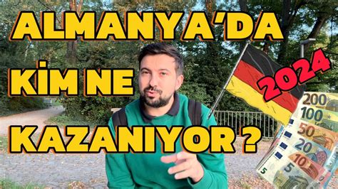 Almanya Da Meslekler Ve Kazan Lari Youtube