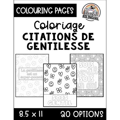 Pages De Coloriage Citations De Gentillesse