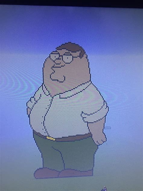 Me And My Friends Made Peter Griffin Pixel Art R Minecraft