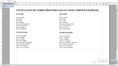 Ejemplo De Verbos Pronominales Conjugados En PassÉ ComposÉ Youtube