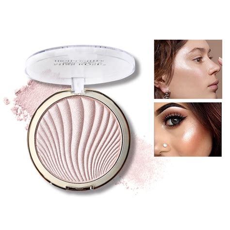 Miss Rose Highlighter Makeup 6 Colors Natural Glow Illuminator Make Up Base Highlighter Palette