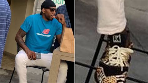 Kawhi Leonard Rocks Unreleased 'Animal Print' New Balance Shoes