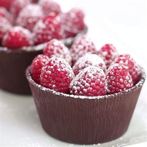 Raspberry Chocolate Cups Recipe How To Make Chocolate Cups Recipe