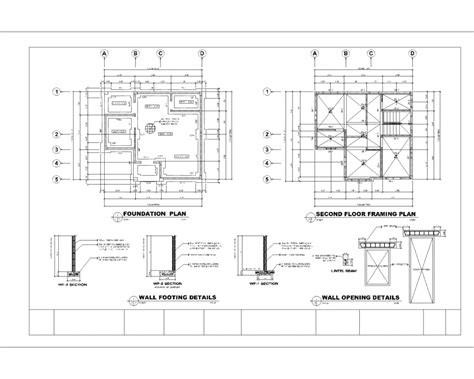 Two Storey House Complete CAD Plan Construction Files