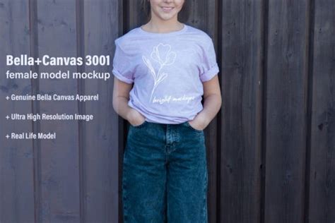 Bella Canvas Tshirt Mockup Lilac Graphic By Bright Mockups