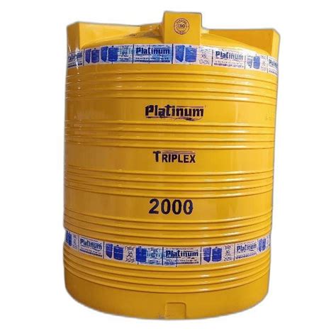 Yellow Platinum Litre Layer Water Tank At Piece In Vasai