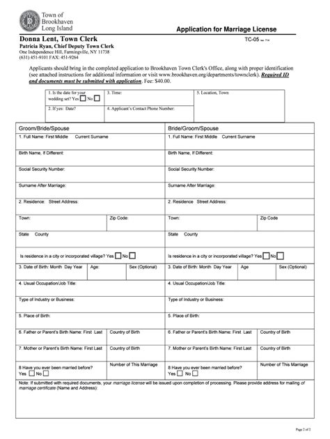 Fillable Online Marriage License Formdoc Fax Email Print Pdffiller