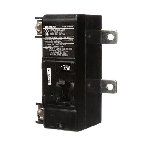 Siemens 175 Double Pole Main Circuit Breaker MBK175A The Home Depot