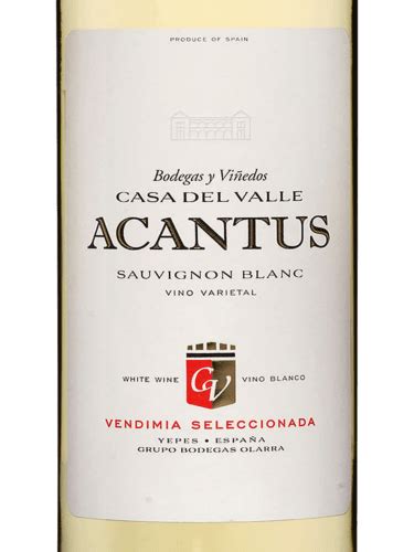 Casa Del Valle Acantus Vendimia Seleccionada Sauvignon Blanc Vivino Us