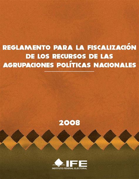 Reglamento Para La Fiscalizaci N De Los Recursos De Las Agrupaciones