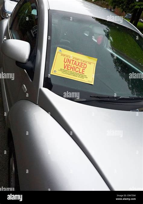 Untaxed Vehicle Dvla Sticker Hi Res Stock Photography And Images Alamy