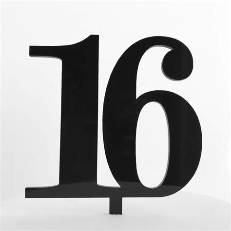 Classic Number 18 Cake Topper - SANDRA DILLON DESIGN