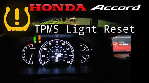 Reset Tire Pressure Light Honda Accord